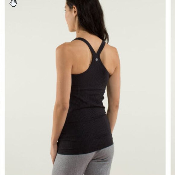 Lululemon Ebb to Street Tank sz 4 Black - Picture 5 of 8